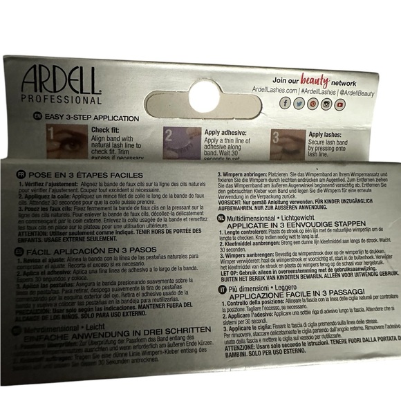 Ardell 3D Faux Mink in 854 & Morphe Melrose Bundle NEW - Picture 3 of 4
